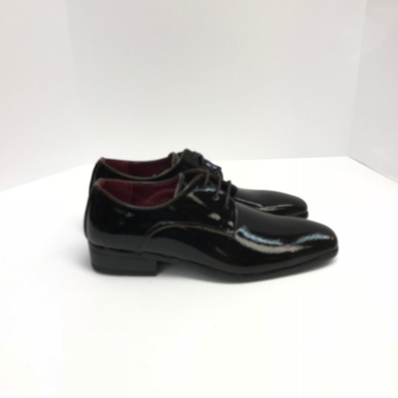 E.J. Samuel Men's Dress Shoes Brown Patent Leather Look Man Made Material - Picture 2 of 5